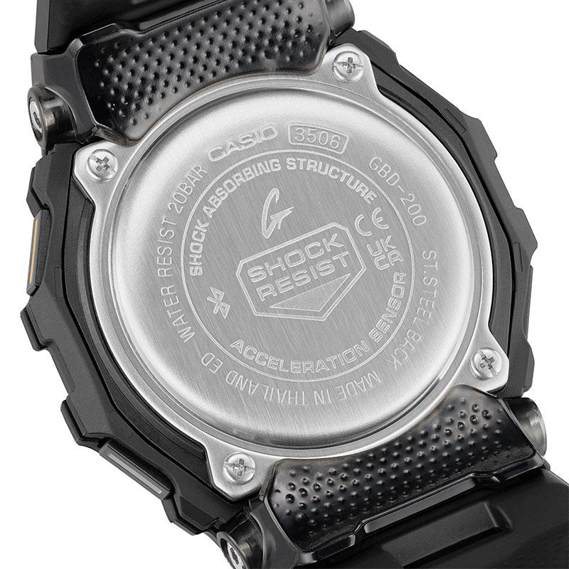 カシオ G-SHOCK G-SQUAD Gショック GBD-200-1A1JF 男性 ジースクワッド モバイルリンク ブルートゥース ランニング マラソン 爆買の画像