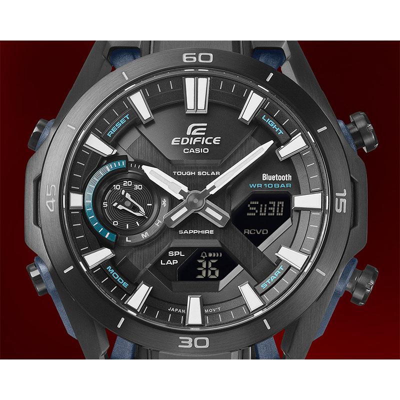 カシオ エディフィス EDIFICE SOSPENSIONEECB-2300YDC-1AJF 男性 ソスペンシオーネ ソーラー モバイルリンク 爆買の画像