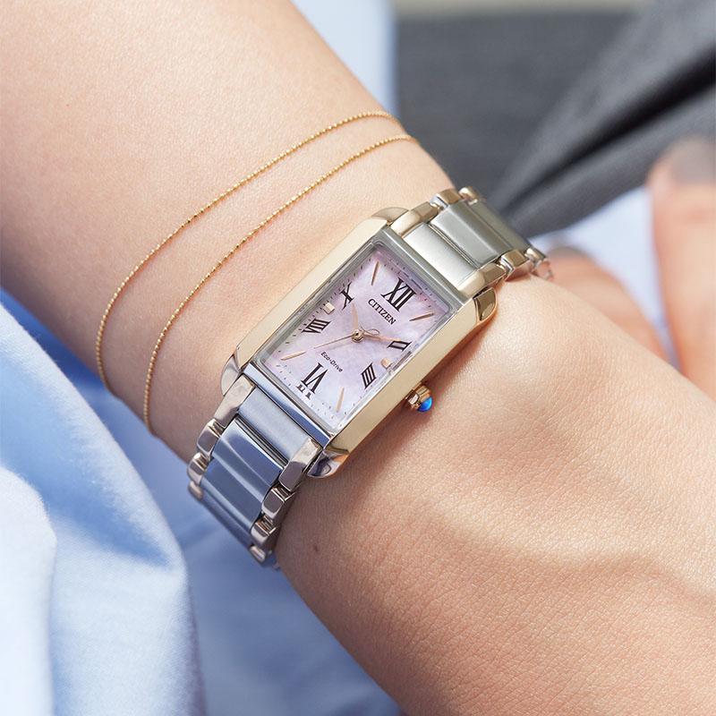 シチズン シチズン エル CITIZEN L SQUARE Collection  EW5624-54Y レディース 爆買の画像
