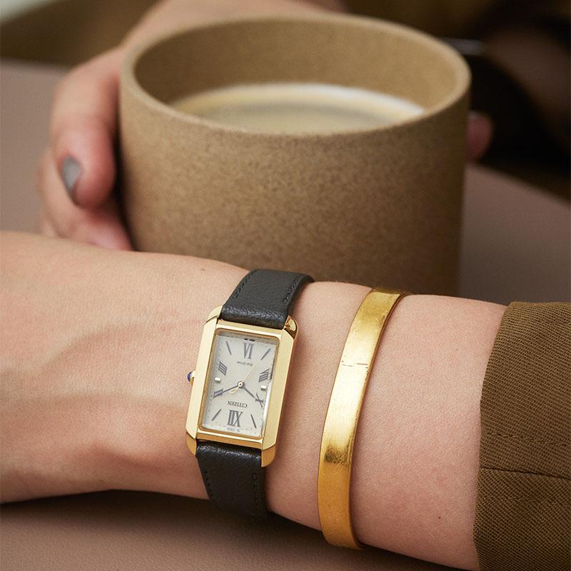 シチズン シチズン エル CITIZEN L SQUARE Collection  EW5622-09P レディース 爆買の画像