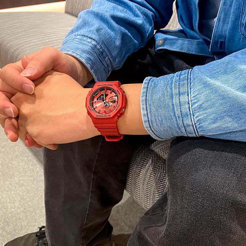 カシオ Gショック G-SHOCK GA-2100RRB-4AJF 男性 2100シリーズ 爆買の画像