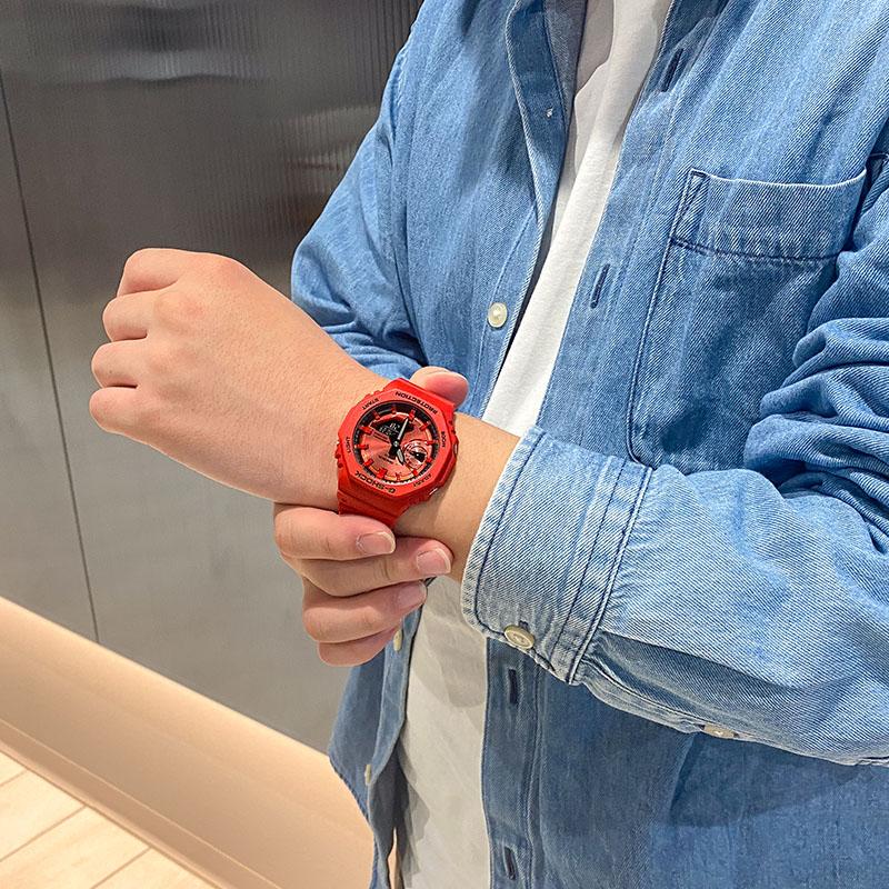 カシオ Gショック G-SHOCK GA-2100RRB-4AJF 男性 2100シリーズ 爆買の画像