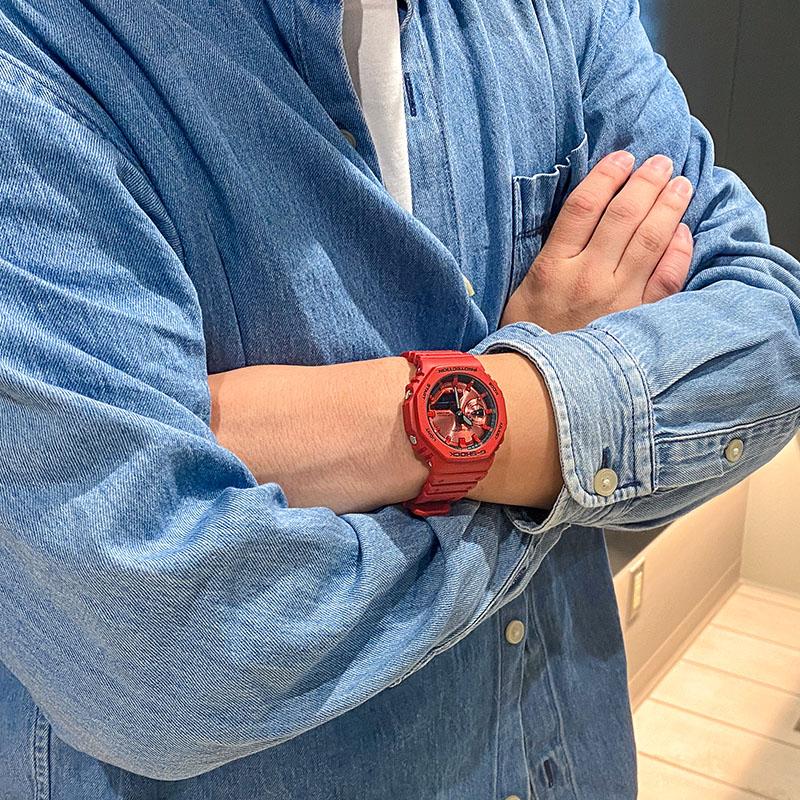 カシオ Gショック G-SHOCK GA-2100RRB-4AJF 男性 2100シリーズ 爆買の画像
