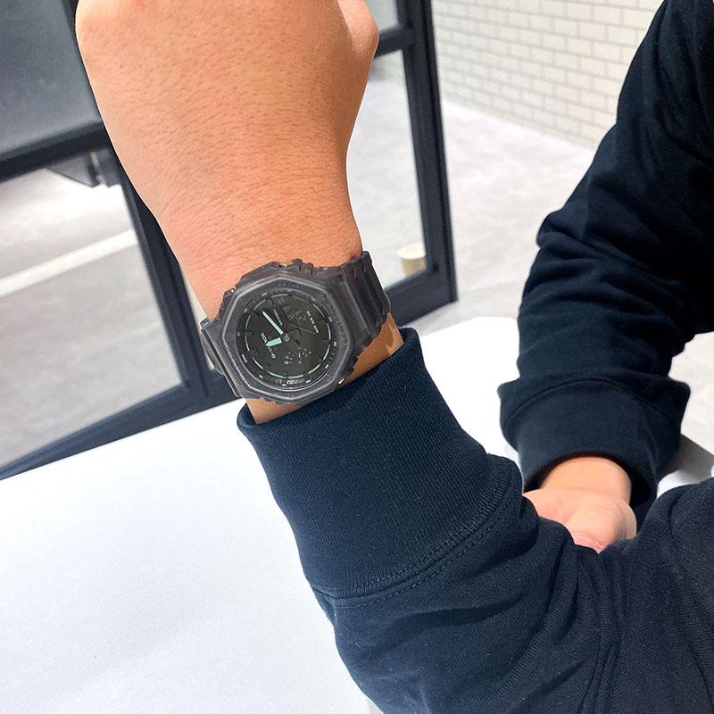 カシオ Gショック G-SHOCK GA-2100K-1AJF 男性 メンズ CACIO スケルトン 爆買の画像