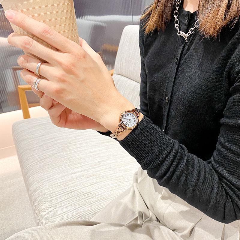 シチズン ウィッカ CITIZEN wicca KL0-561-21 レディース ソーラー電波 シェル 爆買の画像