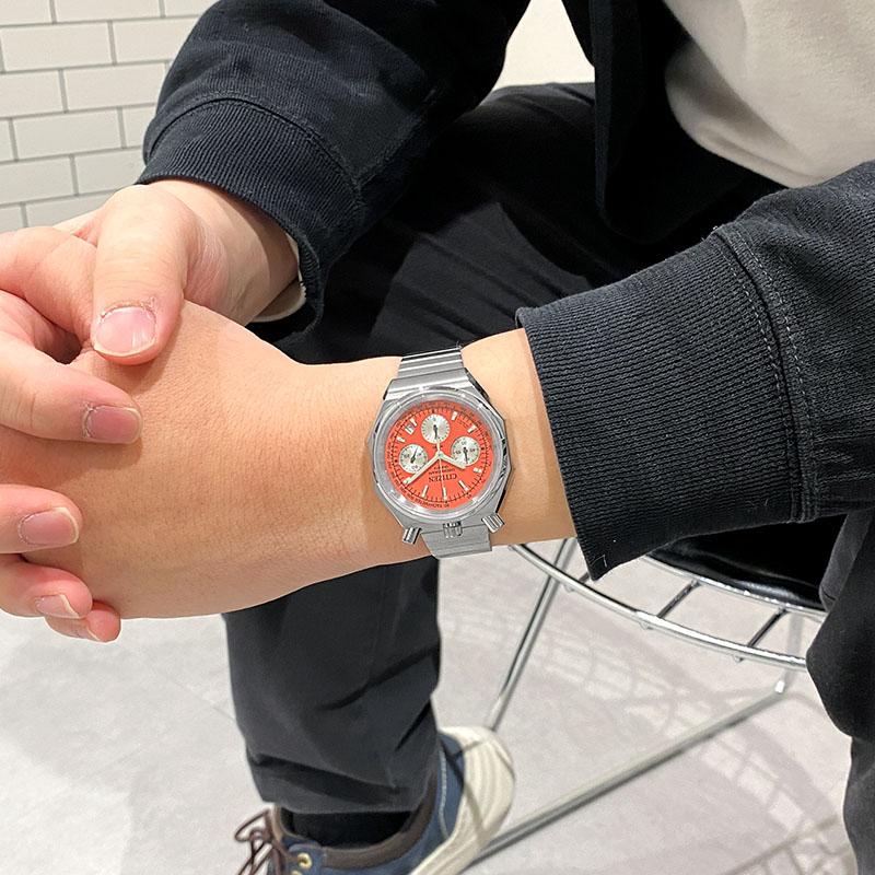 シチズン レコードレーベル CITIZEN RECORD LABEL PLAYGROUND Edition 特定店限定モデル 世界限定2500本 AN3700-89Z メンズ TSUNO CHRONO Custom 爆買の画像