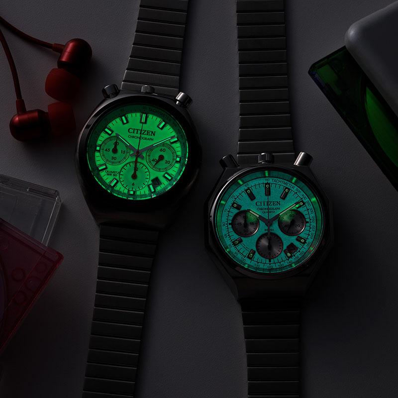 シチズン レコードレーベル CITIZEN RECORD LABEL PLAYGROUND Edition 特定店限定モデル 世界限定2500本 AN3700-89Z メンズ TSUNO CHRONO Custom 爆買の画像