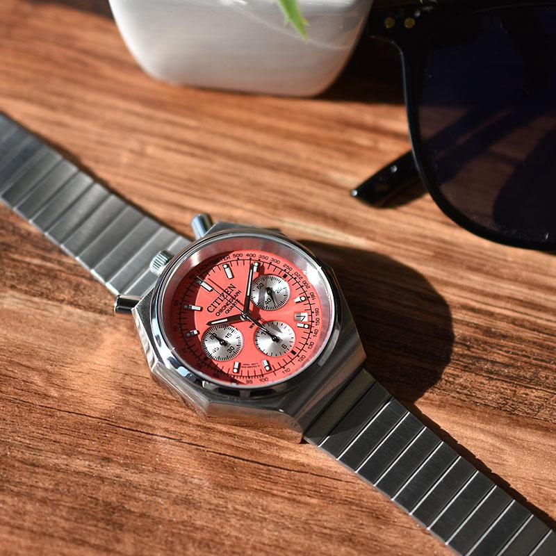 シチズン レコードレーベル CITIZEN RECORD LABEL PLAYGROUND Edition 特定店限定モデル 世界限定2500本 AN3700-89Z メンズ TSUNO CHRONO Custom 爆買の画像