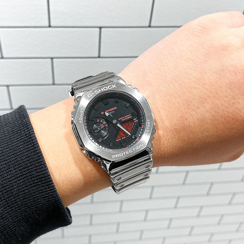 カシオ Gショック CASIO G-SHOCK FINE METALLIC SERIES GM-2100YRA-8AJF 男性 ファインメタリック オクタゴン 爆買の画像