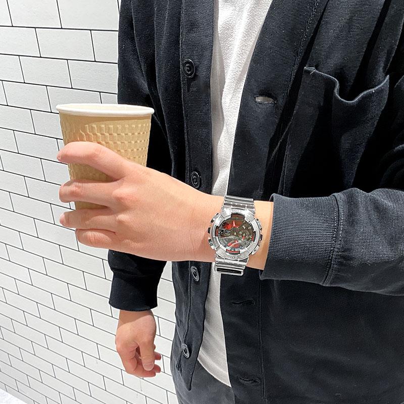 カシオ Gショック CASIO G-SHOCK FINE METALLIC SERIES GM-110YRA-8AJF 男性 ファインメタリック ビッグケース 爆買の画像