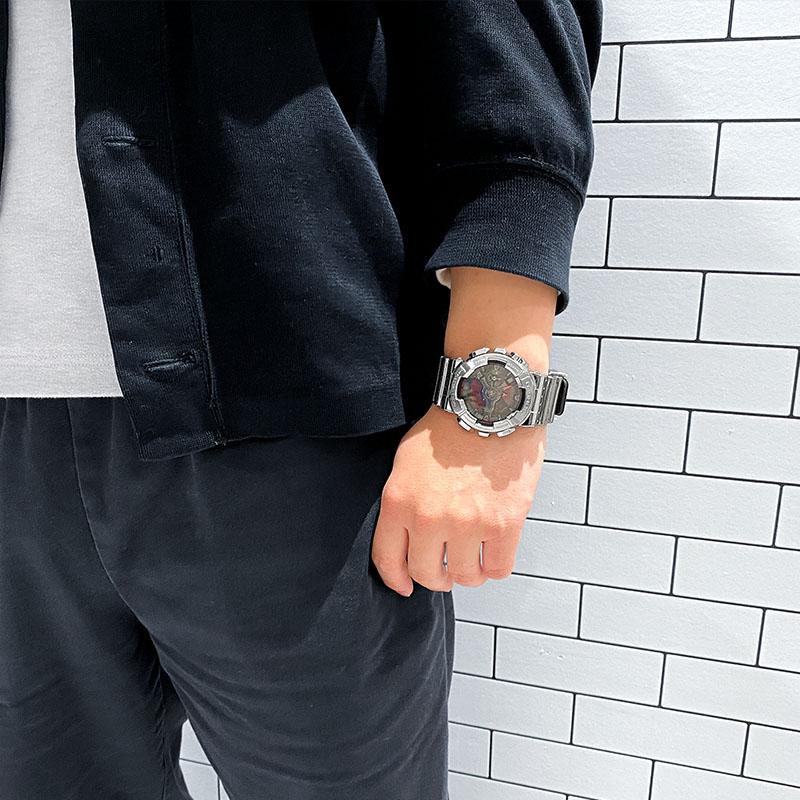 カシオ Gショック CASIO G-SHOCK FINE METALLIC SERIES GM-110YRA-8AJF 男性 ファインメタリック ビッグケース 爆買の画像