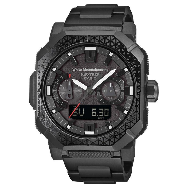 カシオ プロトレック CASIO PRO TREK Climber Line White Mountaineering&reg;コラボモデル PRW-B1000WM-1JR 男性 クライマー ホワイトマウンテニアリングの画像