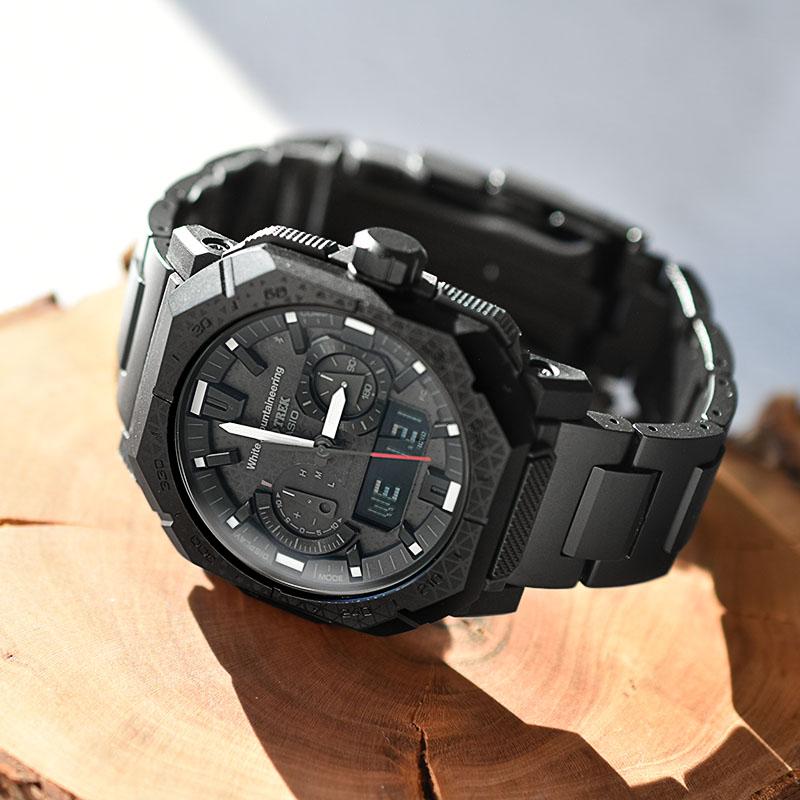 カシオ プロトレック CASIO PRO TREK Climber Line White Mountaineering&reg;コラボモデル PRW-B1000WM-1JR 男性 クライマー ホワイトマウンテニアリングの画像