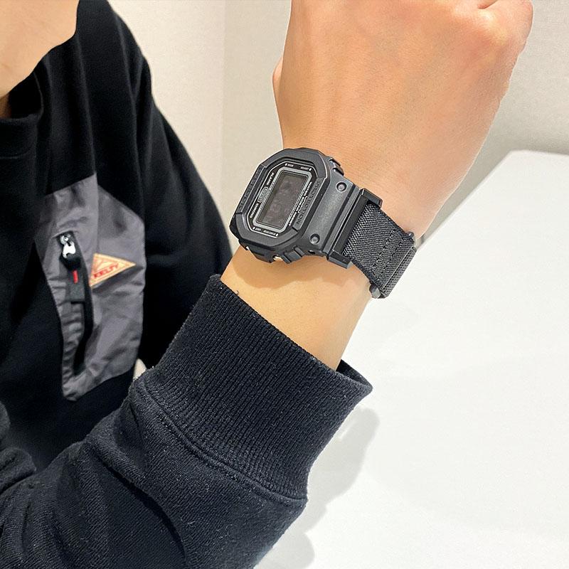 カシオ Gショック CASIO G-SHOCK DW-5600MNC-1JF メンズ 磁石 キャンバス ストラップ 爆買の画像