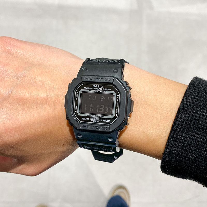 カシオ Gショック CASIO G-SHOCK DW-5600MNC-1JF メンズ 磁石 キャンバス ストラップ 爆買の画像