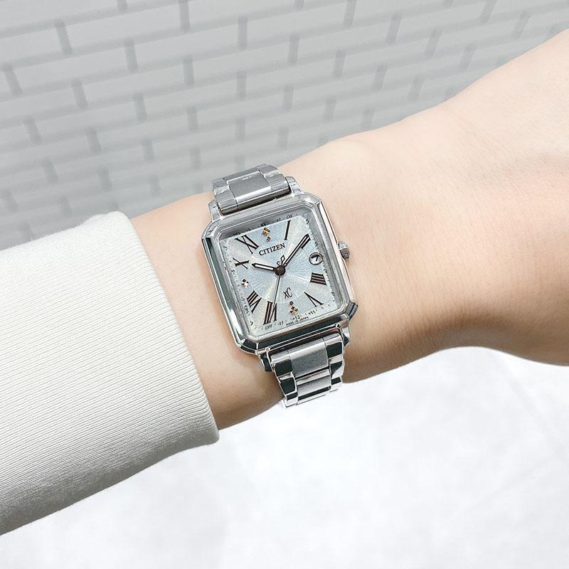 シチズン クロスシー CITIZEN xC hikari collection Square 2way Model ES9500-51A レディース ヒカリコレクション エコドライブ ソーラー電波 爆買の画像