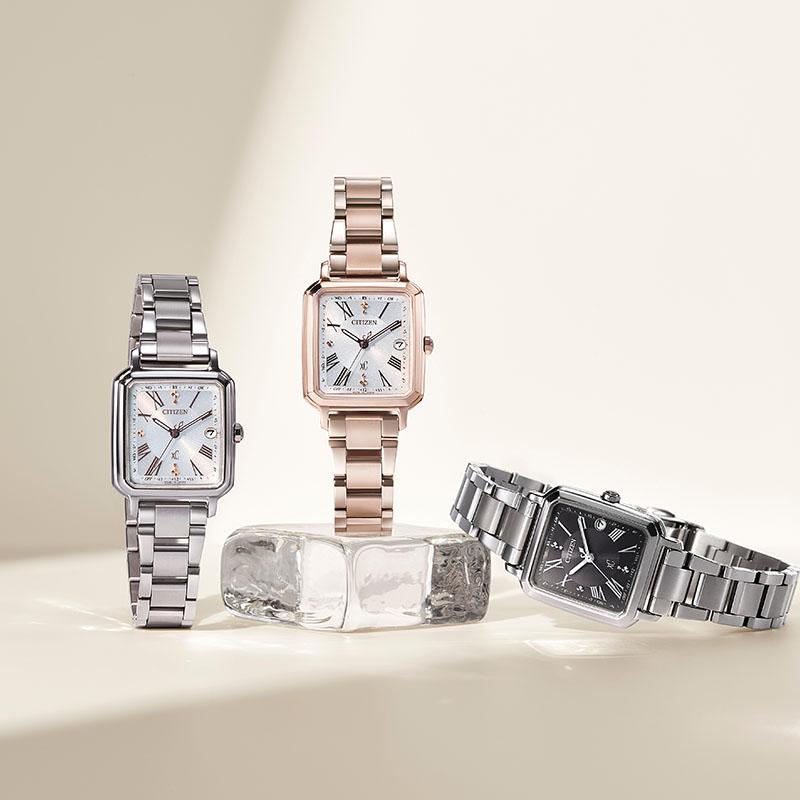 シチズン クロスシー CITIZEN xC hikari collection Square 2way Model ES9500-51A レディース ヒカリコレクション エコドライブ ソーラー電波 爆買の画像