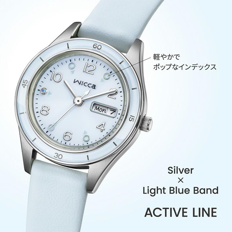 シチズン ウィッカ wicca ACTIVE LINE KH3-711-70 レディース アクティブライン スポーティ ソーラー 爆買の画像