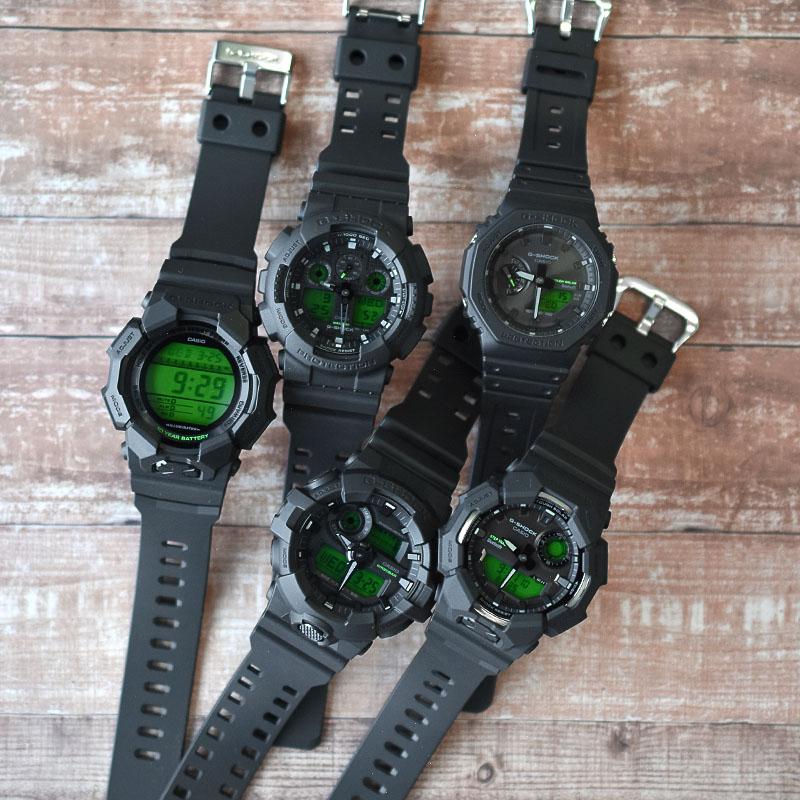 G-SHOCK カシオ Gショック GD-010BEG-1JF 男性 黒 緑 爆買 : 腕時計