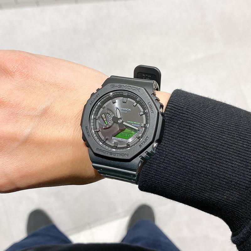 G-SHOCK カシオ Gショック GA-B2100BEG-1AJF 男性 黒 緑 Bluetooth