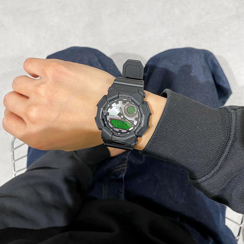 カシオ Gショック G-SHOCK GA-B010BEG-1AJF 男性 黒 緑 Bluetooth 爆買の画像