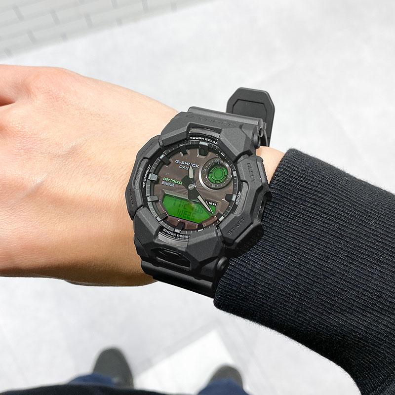 カシオ Gショック G-SHOCK GA-B010BEG-1AJF 男性 黒 緑 Bluetooth 爆買の画像