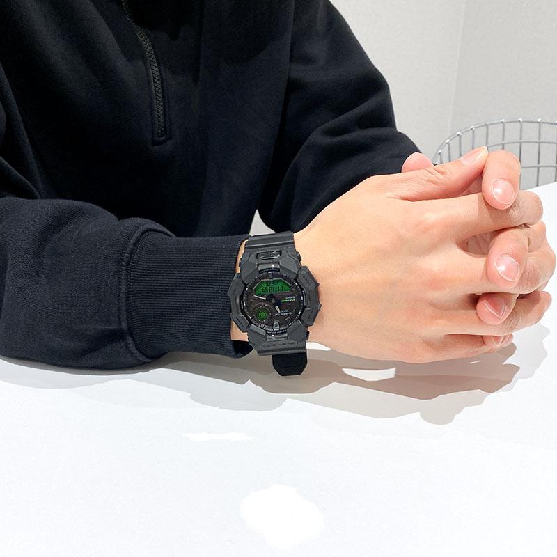 カシオ Gショック G-SHOCK GA-B010BEG-1AJF 男性 黒 緑 Bluetooth 爆買の画像