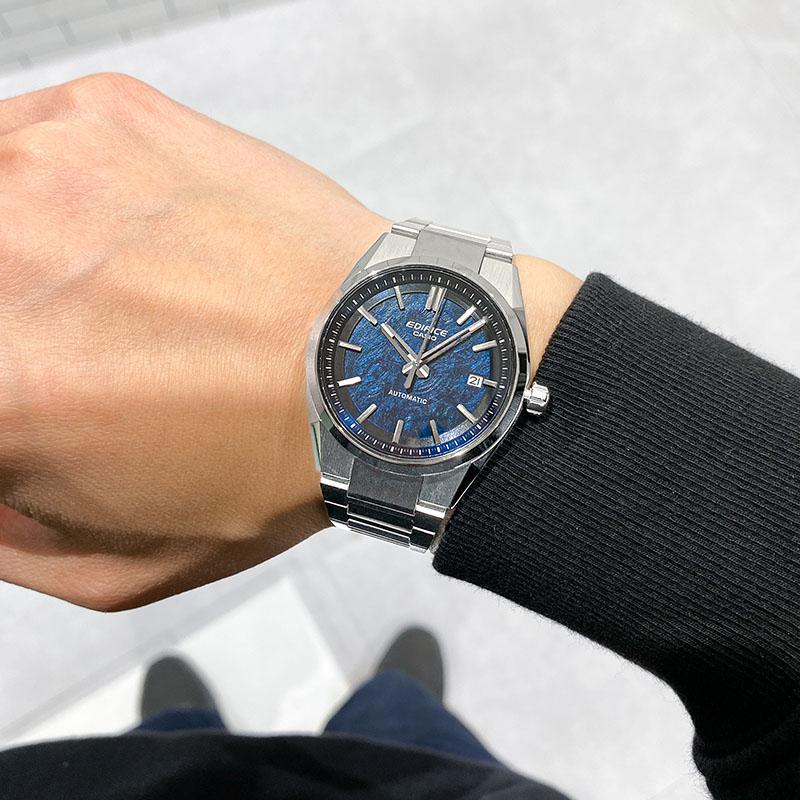 カシオ エディフィス EDIFICE AUTOMATIC EFK-110D-2AJF 男性 オートマチック メカニカル 爆買の画像