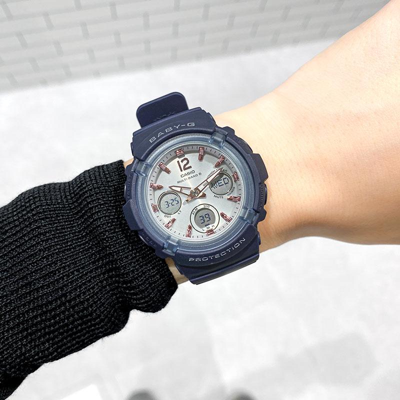 BABY-G カシオ ベビーG BGA-2800-2A2JF 女性 青 ブルー ソーラー電波