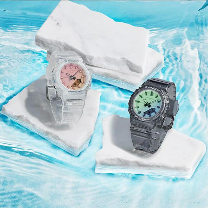 カシオ Gショック G-SHOCK GMA-P2100SR-1AJF ユニセックス 偏光ガラス スケルトン メンズ レディース 爆買の画像