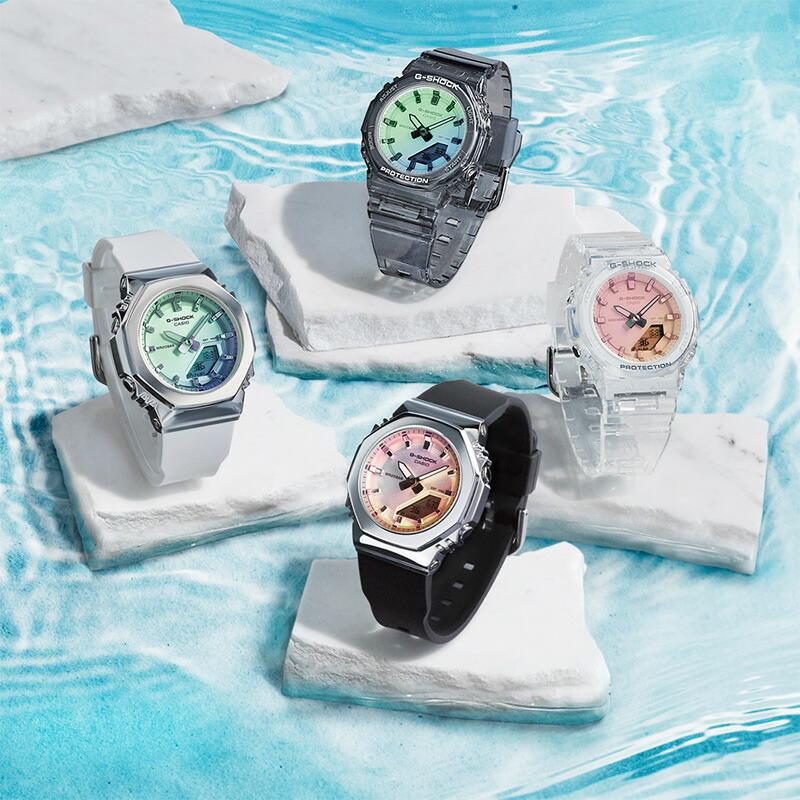 カシオ Gショック G-SHOCK GMA-P2100SR-1AJF ユニセックス 偏光ガラス スケルトン メンズ レディース 爆買の画像