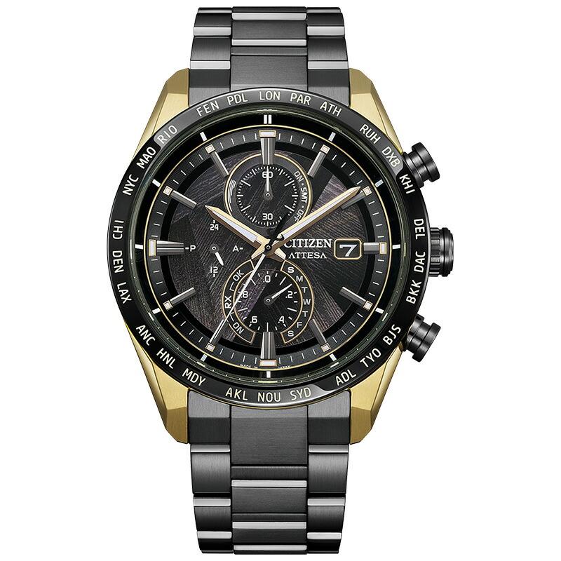 シチズン アテッサ CITIZEN ATTESA ACT Line LIGHT in BLACK Eco-Drive 50th Anniversary Edition 世界限定2200本 AT8384-58E メンズアクト 爆買の画像