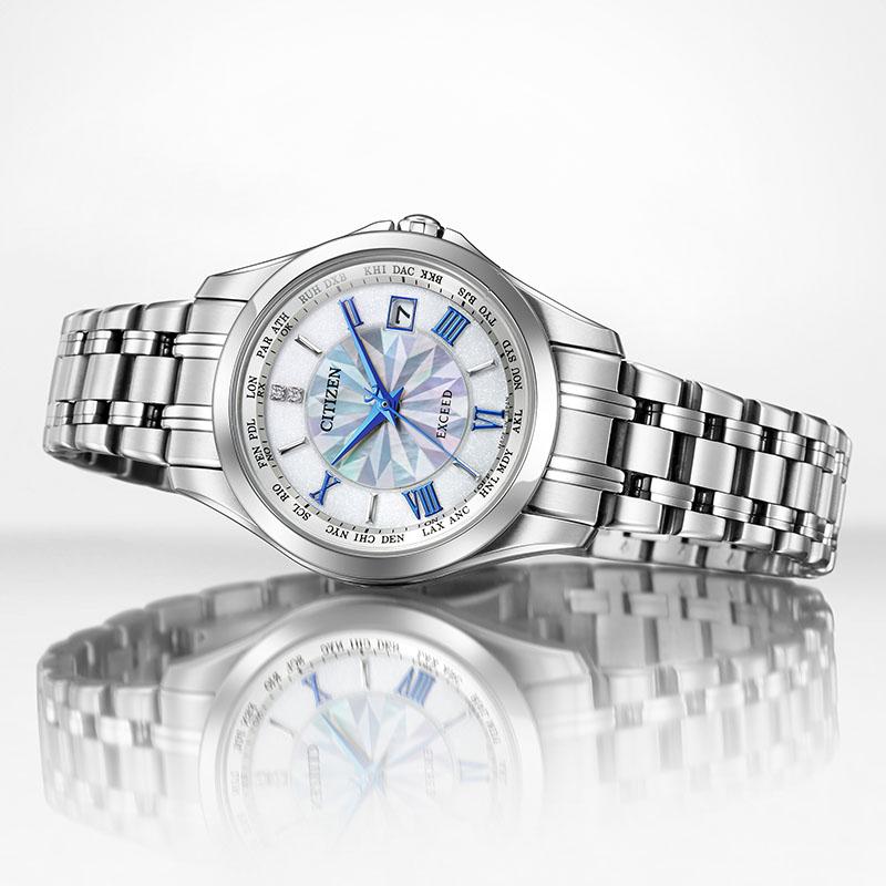 シチズン エクシード CITIZEN EXCEED ペア 限定モデル 限定400本 EC1120-59W レディースソーラー電波 爆買の画像