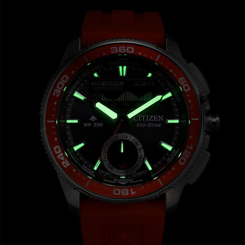 シチズン プロマスター CITIZEN PROMASTER MARINEシリーズ Wave Tracker ヨットタイマー JV3000-13E メンズ マリン エコドライブ ソーラー 爆買の画像