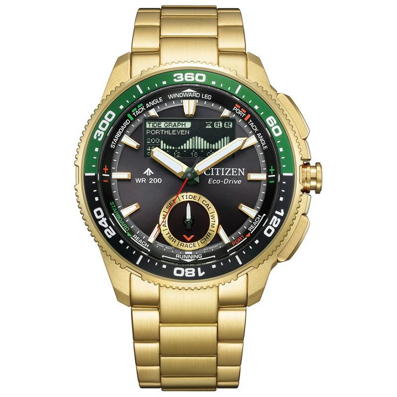 シチズン プロマスター CITIZEN PROMASTER MARINEシリーズ Wave Tracker ヨットタイマー JV3002-51E メンズ マリン エコドライブ ソーラー 爆買の画像