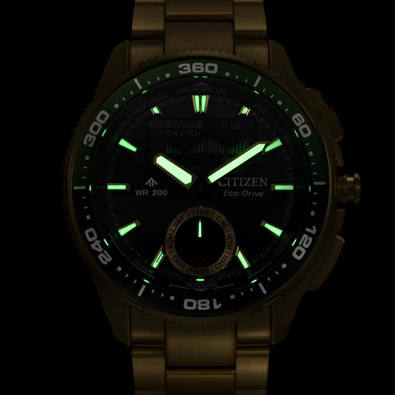 シチズン プロマスター CITIZEN PROMASTER MARINEシリーズ Wave Tracker ヨットタイマー JV3002-51E メンズ マリン エコドライブ ソーラー 爆買の画像