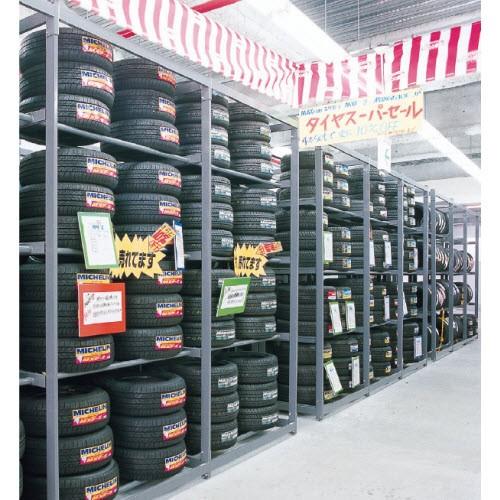 タイヤ台（W153×D75×H300）連結3段　中日販売　業務用　陳列棚 |  | 01