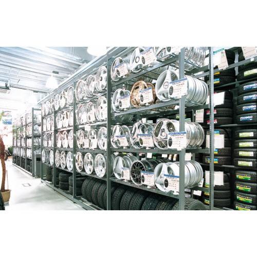 ホイール台（W153×D75×H300）連結4段　中日販売　業務用　陳列棚 |  | 01