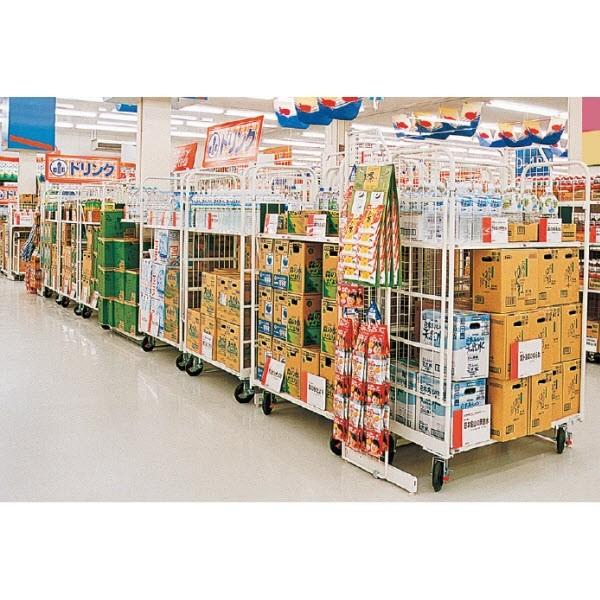 DSカート（W85×D60×H170)棚1段付　中日販売　業務用　台車　バックヤード　物流 |  | 01