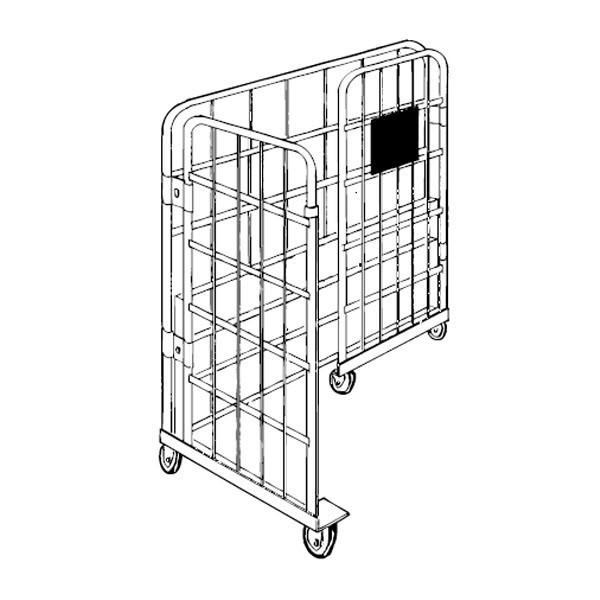 DSカート（W85×D60×H170)棚1段付　中日販売　業務用　台車　バックヤード　物流 |  | 02