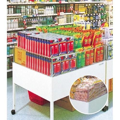 ZCワゴン15F(W90×D90×H80）　中日販売　業務用　陳列棚　スーパー　コンビニ　ドラッグストア |  | 01