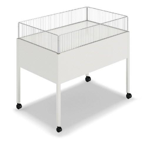 ZCワゴン15F(W120×D90×H80）　中日販売　業務用　陳列棚　スーパー　コンビニ　ドラッグストア | 