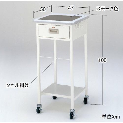 ワークデスク1段　スモーク　中日販売　業務用　店舗用品　備品 | 