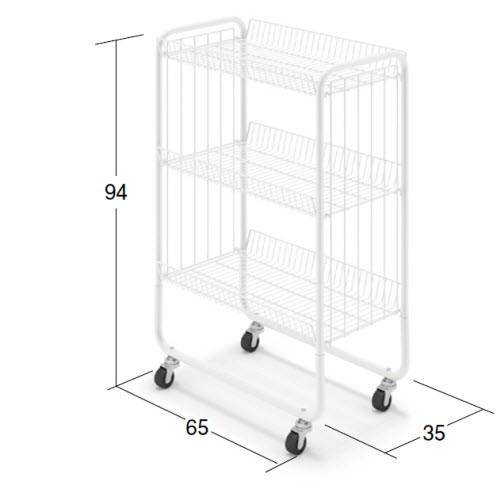 A両面ラック（W65×D35×H94） 中日販売 業務用 陳列棚 スーパー