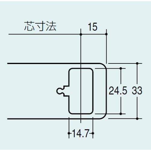 Sハンガーブラケット外々用(D300)クローム ロイヤル アパレル衣料 業務 