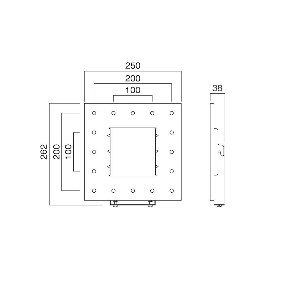 SHARP（シャープ） デジタルサイネージ 43型 PN-HW432 専用壁掛金具