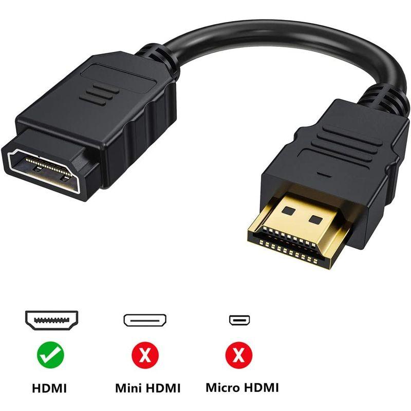 HDMI ケーブル Fire TV Stick用 オスメス 延長 15cm 4K 短い wuernine PS3 PS4 テレビ PC モニ｜110110-3｜07