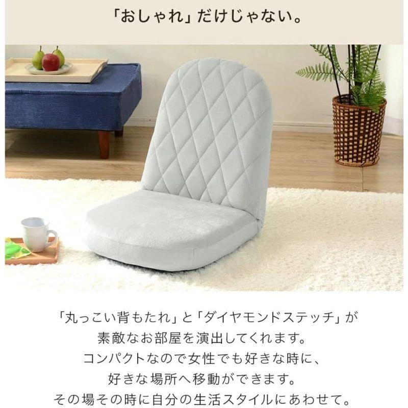 セルタン 座椅子 高反発 コンパクト おしゃれ テクノグレー 日本製 A1104a-647GRY｜110110-3｜08