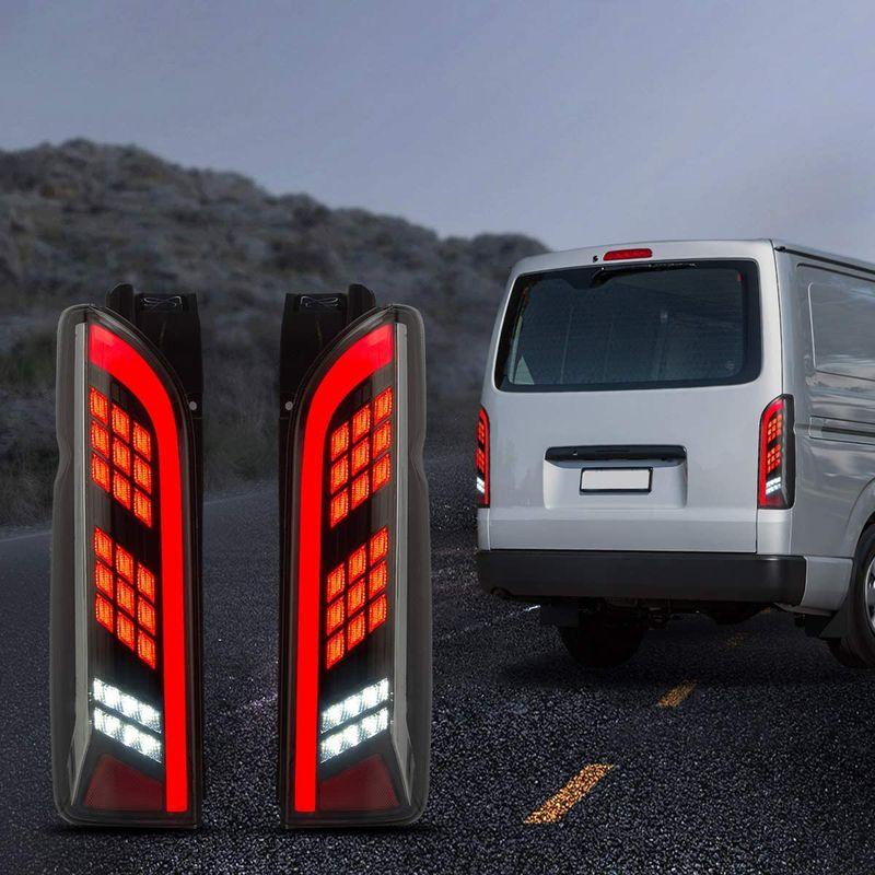 VLAND トヨタ ハイエース200系 全LEDテールランプ 流れるウインカー