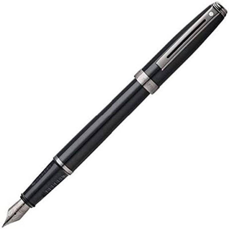 SHEAFFER シェーファー 万年筆 M 中字 プレリュード N0914450 グロスブラックラッカー 両用式 正規輸入品｜110110-3｜02